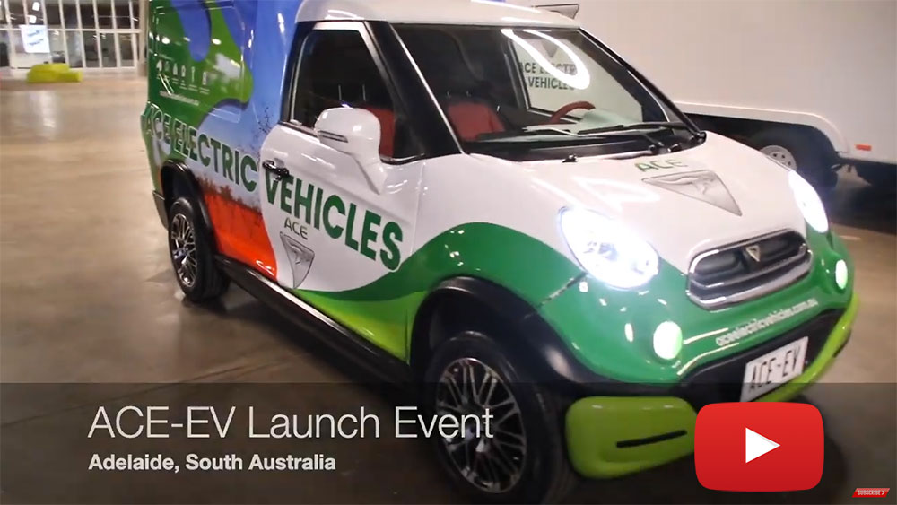 ACE EV Cargo launch video ACE Electric Vehicles